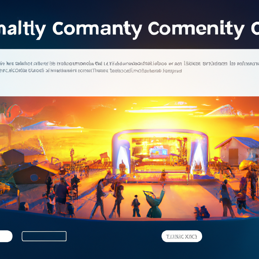 Community-created arena, sunset palette; players in silhouette